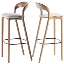 Neva Light Bar Chair By Artisan 3D model