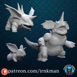 Nidoran (M) / Nidorino / Nidoking (Pokemon 35mm Scale Series)