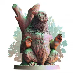 Owl Beast Back Scratching (pre-supported)
