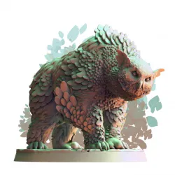 Owl Beast Walking (pre-supported)