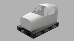 Piper Seneca Flight Simulator Cockpit shell 3D print model