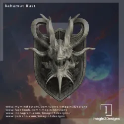 Pre-Supported Bahamut Bust