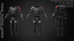 Purge Trooper Armor for Cosplay 3D print model