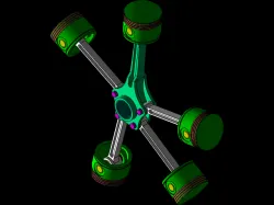radial piston assembly
