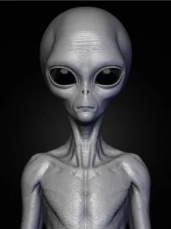 Realistic Alien 8 Sculpt 3D model