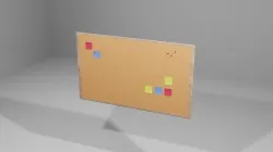 Realistic Wall cork Low-poly 3D model
