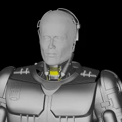 Robocop Head for 3D Print 3D print model