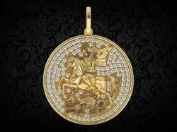 Saint George Necklace 3D print model