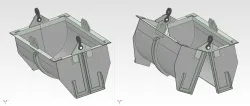 Scrap metal container for the use with crane