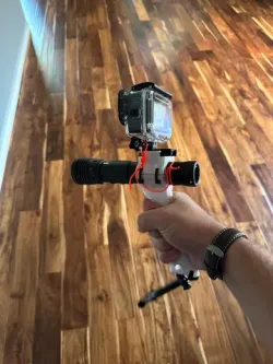 Scuba flashlight video gun