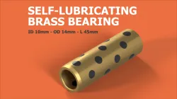Self-Lubricating Brass Bearing 10-14-45mm