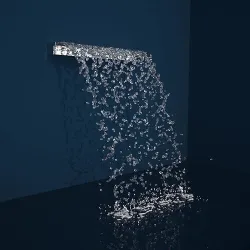 Short Height Rainfall Type Sheet Flow - OBJ Version 3D model