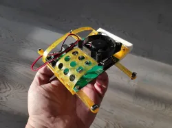 Simple shock damper for CNC 3018 with controller mount