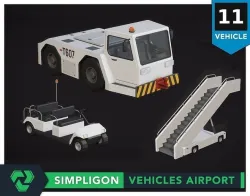 Simplipoly Vehicles Airport Low-poly 3D model