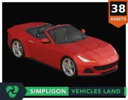 Simplipoly Vehicles Land  Low-poly 3D model