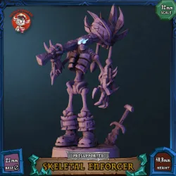 Skeletal Enforcer - 32mm scale pre-supported miniature