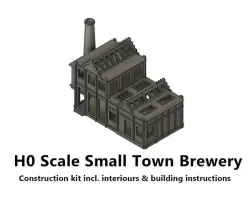 Small Town Brewery House - H0 Scale 3D print model