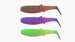 Soft fishing lure Cannibal Shad  3D print model
