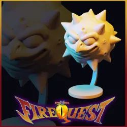 Spikey, Fire Quest Miniature - Pre-Supported