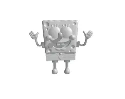 Spongebob Squarepants Action Figure - Toy - Nobody Cares 3D print model