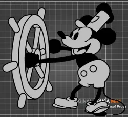 Steamboat Willie Wall Art