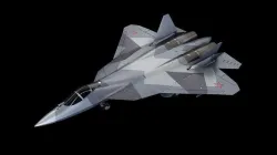 SU-57 Russian Strike Fighter Low-poly 3D model