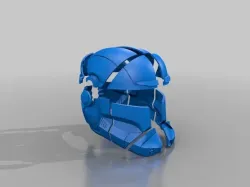 SW Republic Commando Helmet Split Print Ready