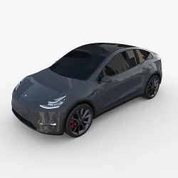 Tesla Model Y Midnight Silver 3D model