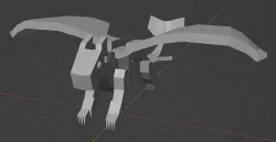 toothless base mesh 3D model