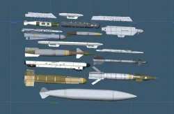 USAF A-10C Weapons Set 3D model