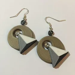 Vulcan IDIC Earrings 3D print model
