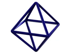 Wireframe Shape Octahedron 3D print model