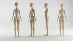 Woman orc doll 3D print model