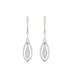 Women Long Drop Earrings STL JCD OBJ FBX Renders Details 3D print model