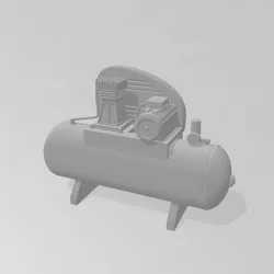 WORKSHOP COMPRESSOR 7MM SCALE 1-43 MODEL RAILWAY BUILDING 3D print model
