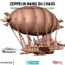 Zeppelin, abyssal dwarves - 28mm