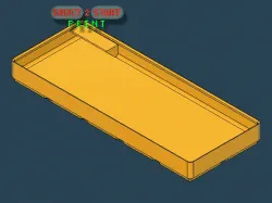 2x5x2,5 Bin | Lable | Gridfinity | Deskorganizer | Tool | select2stertPrint