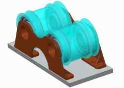 3D filament roller stand