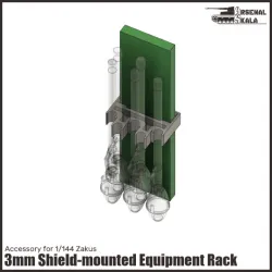 3mm Equipment Rack for 1/144 Scale Zaku II