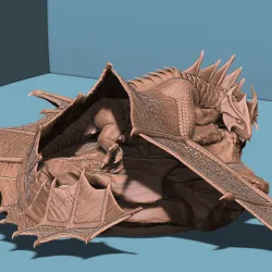 Adult Brass Dragon