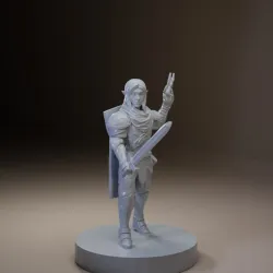 Alistar - Half elf Eldritch knight - Pose 2