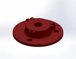Alloy Steel CAD Component with Multi-Feature Design