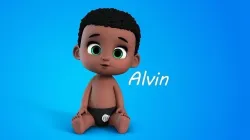 Alvin cartoon boy character 3D model
