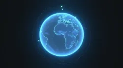 Animated Hologram Planet Earth Sci-Fi 3D Model 8k Textures Low-poly 3D model