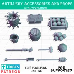 Artillery accessories and props (Medieval Artillery)