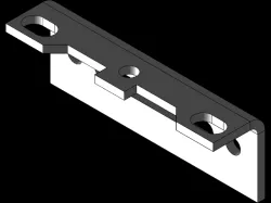 Befestigungswinkel W Form DIN 41307