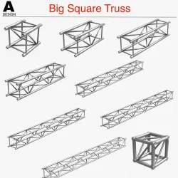 Big Square Truss 007-3d Print 3D print model