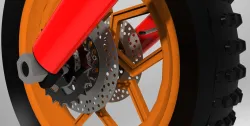 bike \ motor cycle rear wheel assmbly
