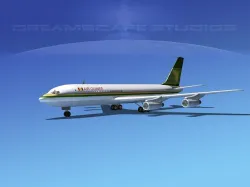 Boeing 707 Air Guinee 3D model