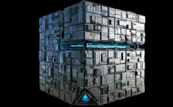 Borg Cube Space Station Ship Box Lowpoly Low-poly 3D model